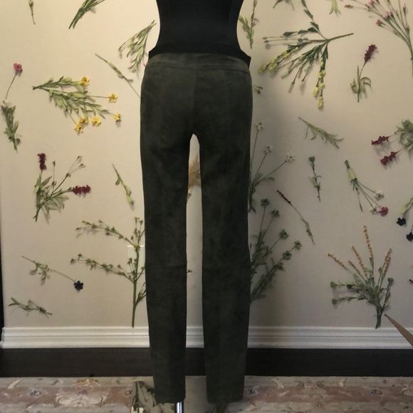 Theory Sueded Leather Leggings - Picture 3 of 10